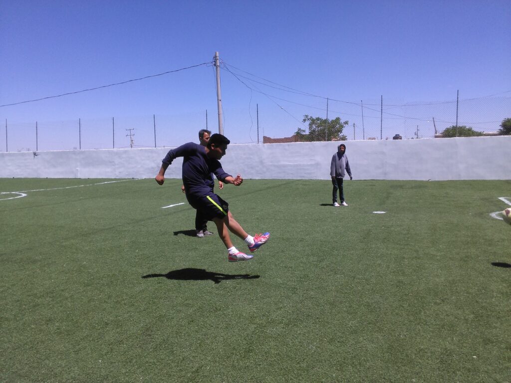 guys playing soccer