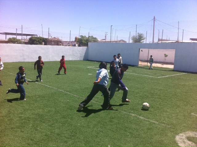 kids playing soccer